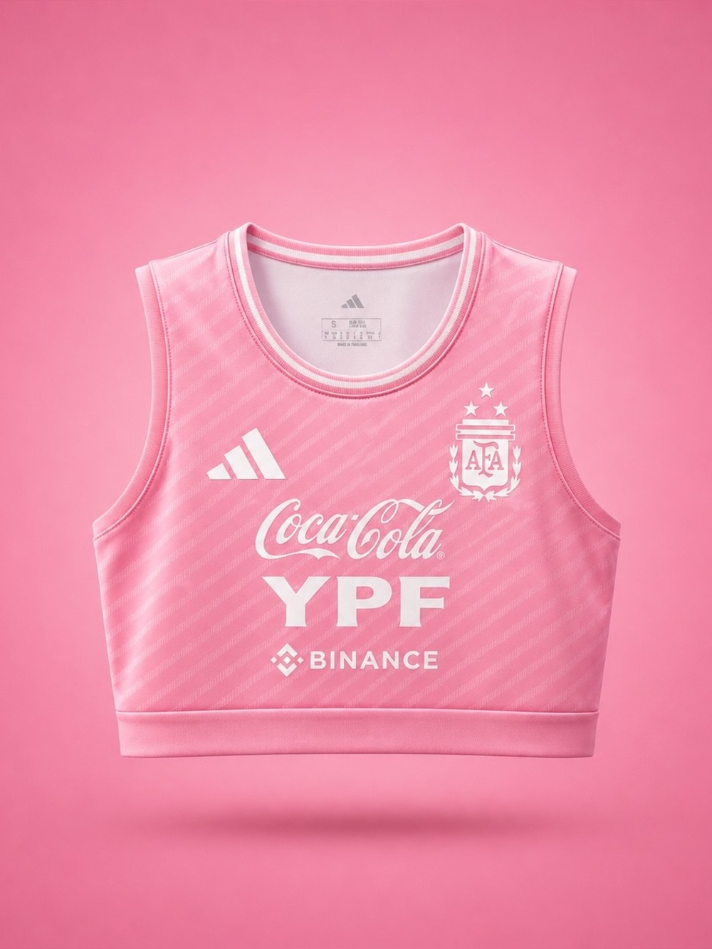 Argentina Crop Pink 2025/2025 training jersey Small AFA World Cup Fifa